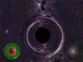 Ученые показали мир изнутри черной дыры 