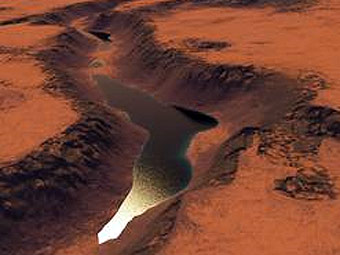На Марсе нашли следы древнего озера 