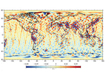 Геофизики представили карту гравитационного поля Земли 