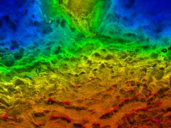 Поверхность Венеры. Изображение со спутника Magellan, NASA.