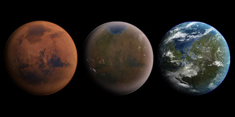 Второе солнце, в виде орбитального зеркала, могло бы заметно увеличить нагрев поверхности Марса днём (фото Popular Science).