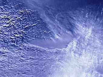 Озеро Восток, вид со спутника NASA.