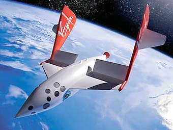 SpaceShipTwo. Трехмерная модель с сайта Virgin Galactic 